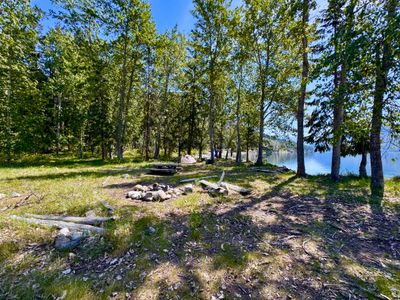Additional flat camping area at Moore Point Campground
