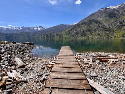 Small dock section at Moore Point Campground