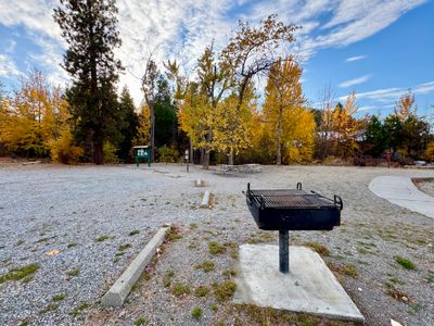 Grill station at Twenty-Five Mile Creek State Park