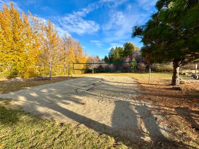 Sand volleyball court at Twenty-Five Mile Creek State Park