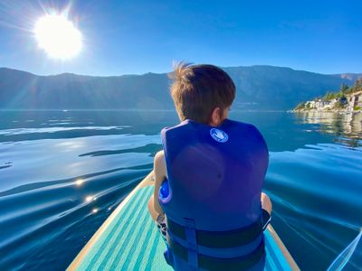 Paddleboarding on Lake Chelan