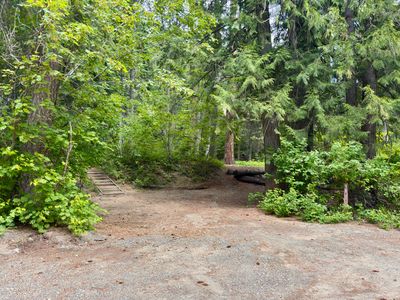 Campsite 9 — the only site not directly on the river bank