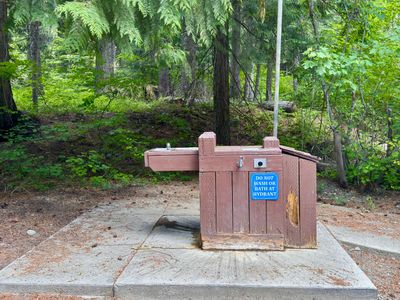 Water faucet — confirm availability before your trip