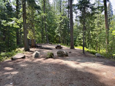 Campsite 10 — sites 10–18 area in thick forest
