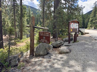 One of the four camping area entrances