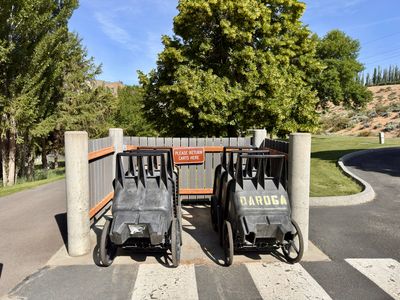 Gear Carts at Parking Lot