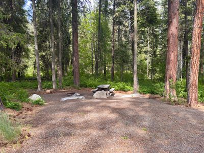 Campsite with larger parking space