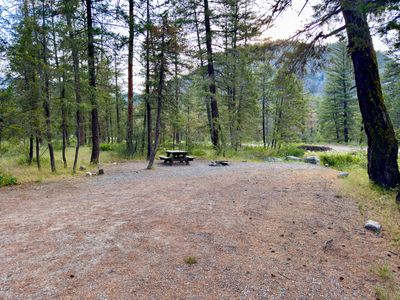 North loop campsite along Early Winters Creek