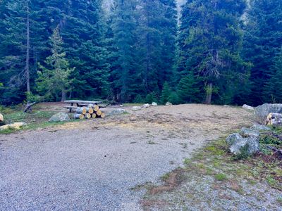 Campsite in the forest loop