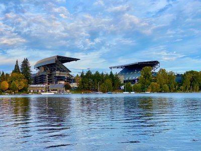 A view of Husky Stadium