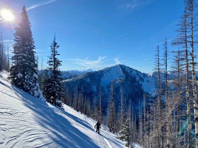 Cruising up Platinum Peak