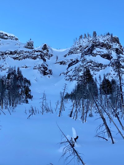 The 3rd chute, which we didn't ski