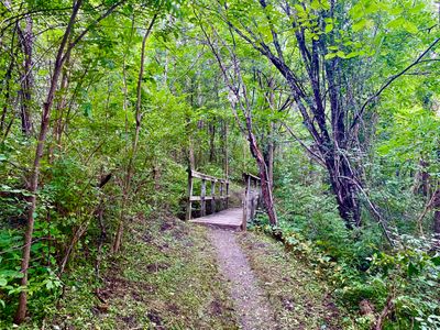 The start of the Casavant Nature Trail