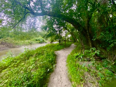 Walking along the Winooski River