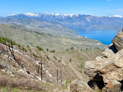A little snow left on Chelan Butte