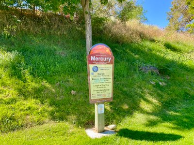 Planet sign along the Chelan Riverwalk trail
