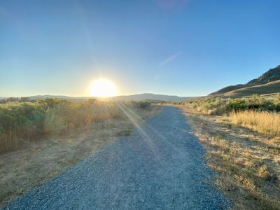 Sun shinning on Reach One Trail