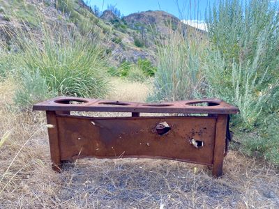 Old refuse along cutthroat loop