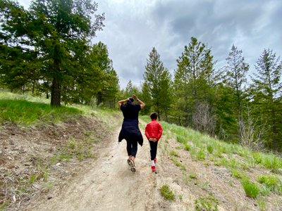 Start of the hike on Tootsie Roll Trail