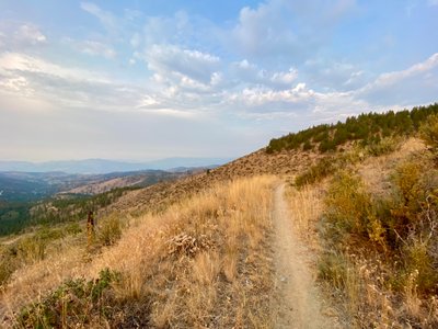 Lake Chelan way off in the hazy distance