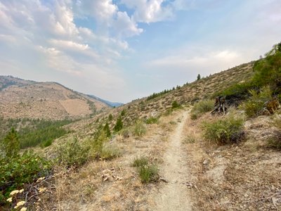 Start of the ascent on Outback