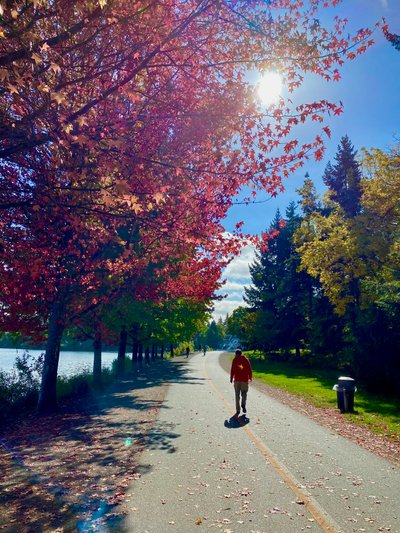 Fall foliage along Green Lake Trail