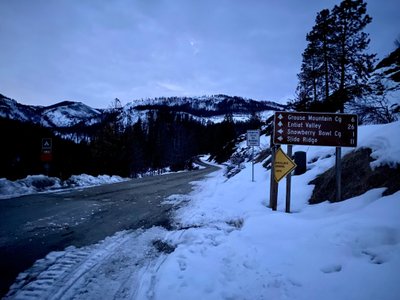Not a lot of snow at the start