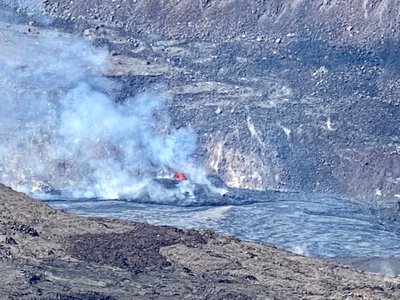As close as my iPhone can get, close up, of lava