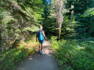 Joe at the start of Icicle Gorge trail