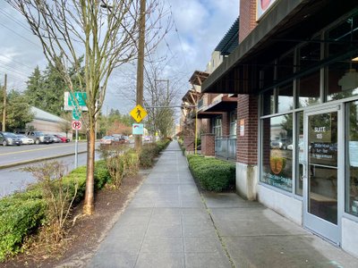 Sidewalk part of the Interurban North Trail