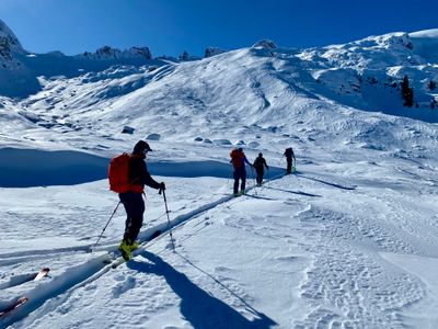 Heading up into the alpine