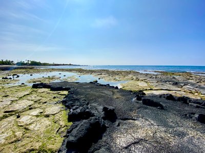 Lava rock and the ocean