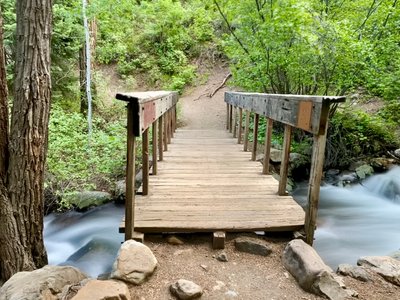 Mill B South Fork bridge on Lake Blanche Trail