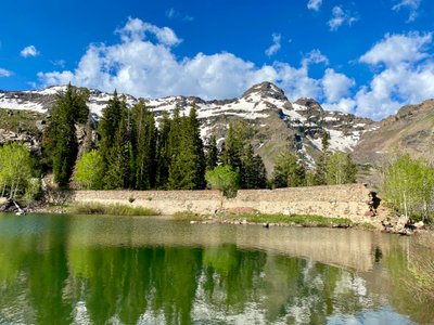 Old wall on Lake Blanche