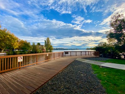 View out onto Lake Washington