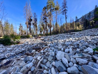 Start of Fourmile Creek crossing