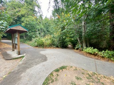 Start of the Loop Trail - head straight on dirt path