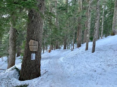 Entering the Alpine Lakes Wilderness