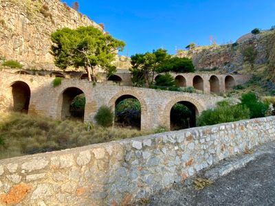 Bridges ascending Monte Pellegrino