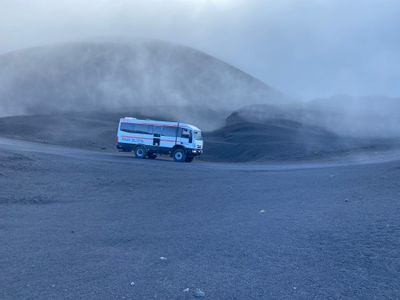 All-terrain vehicle on Mount Etna