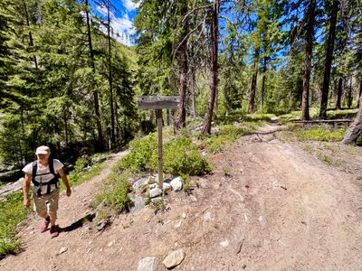 Junction with Lone Peak trail