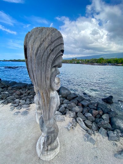 Statue in the place of refuge