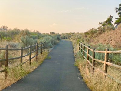 Paved section of the Reach 1 Trail