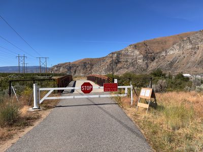 Closed section of the trail