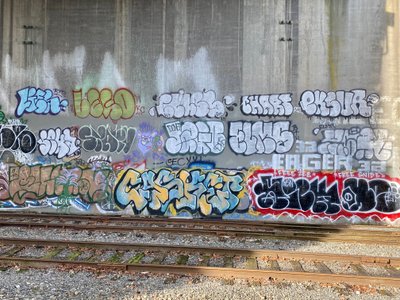 Graffiti under the Ballard Bridge