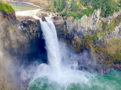 Snoqulamie Falls from viewing area