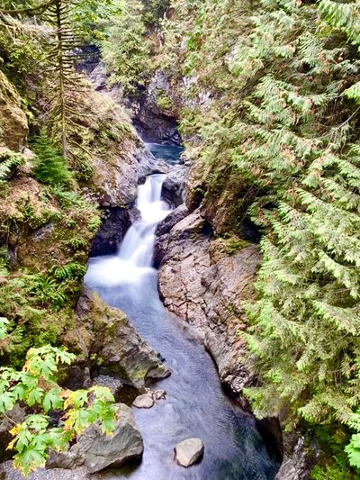 Looking up river from the Twin Falls Bridge