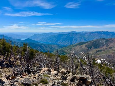 View of Lake Chelan from summit of Uno Peak