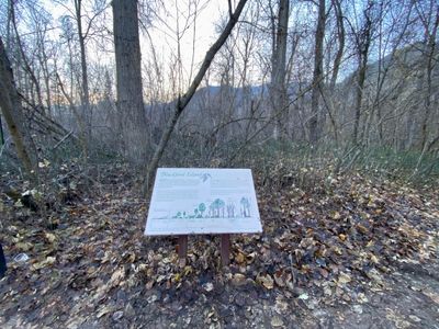 Interpretive sign near Blackbird Island Bridge