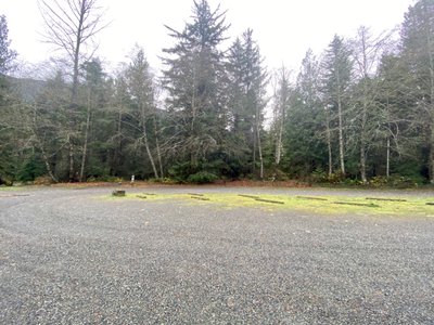 Empty parking lot where I could have parked